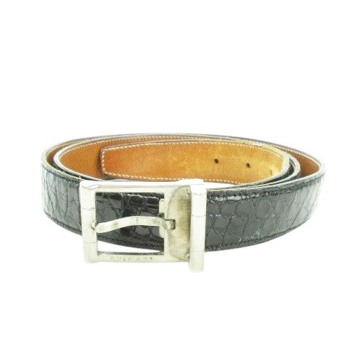 BVLGARI スクエアバックルレザーベルト BVLGARI - ブルガリ スクエアバックル ベルト レザー レディース