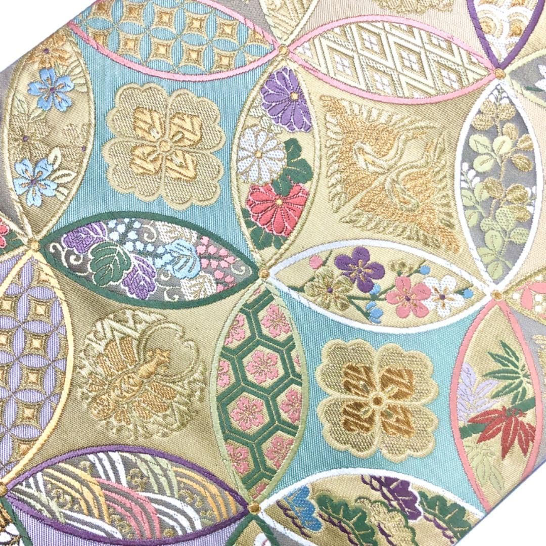 極美品✦正絹袋帯 ※美しい蝶の模様が大変華やかです。 - 着物・浴衣