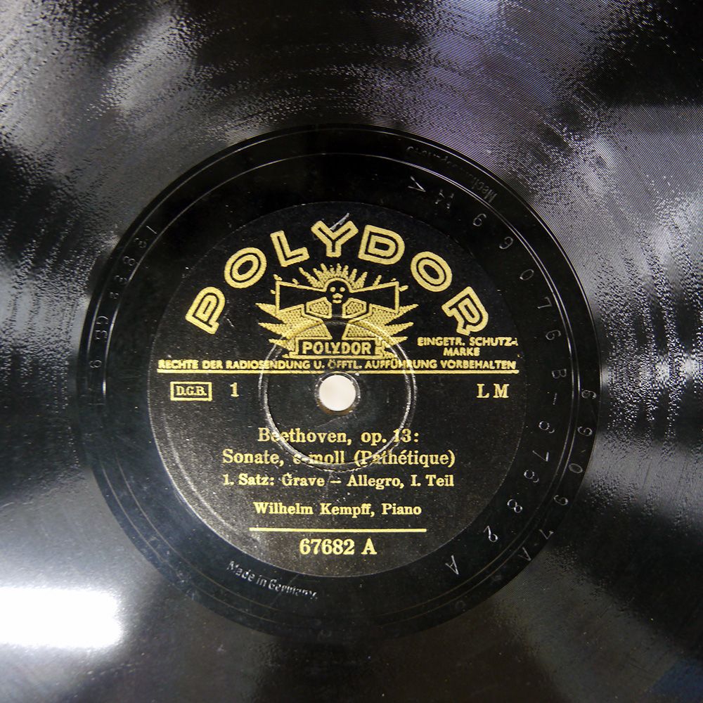 バッハ、ヘンデル、グルック/ヴィルヘルム•ケンプLP1枚1976年ドイツ盤 バッハ、ヘンデル、グルック/ヴィルヘルム•ケンプLP1枚1976年