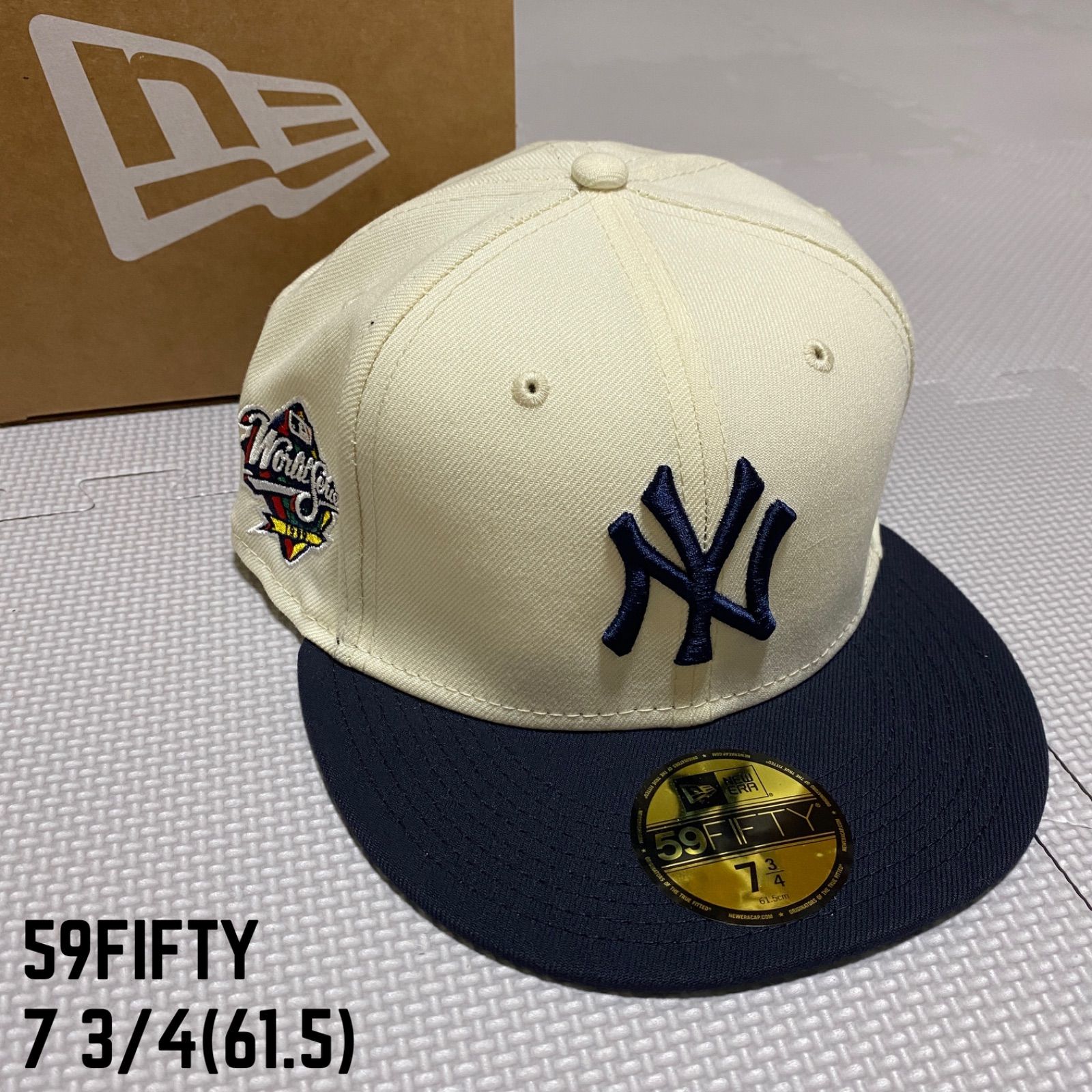 海外限定 NEWERA NY ヤンキース OG 2トーン キャップ 7 3/4海外