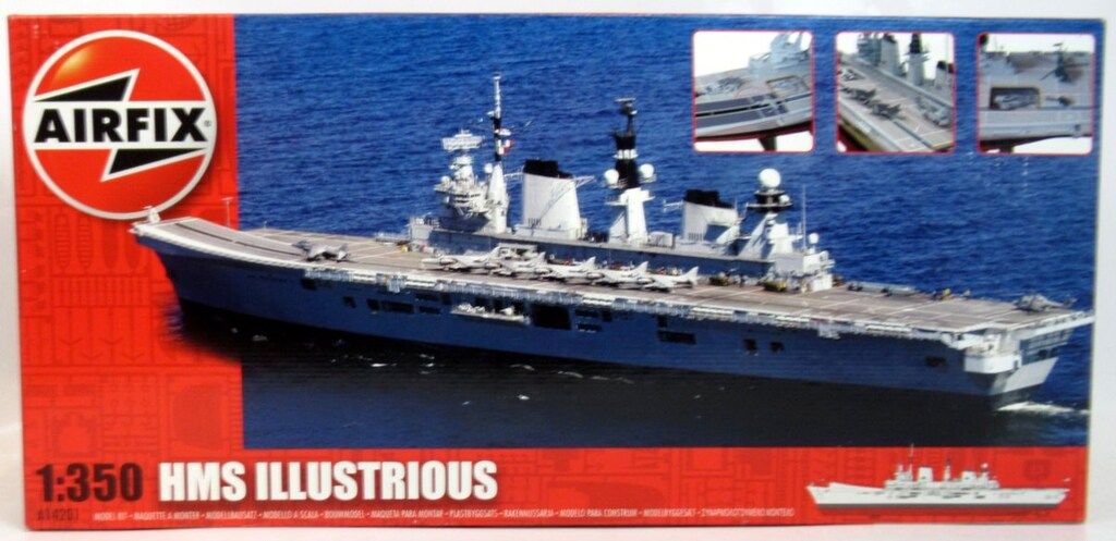 AIRFIX 1|350 HMS ILLUSTRIOUS A14201