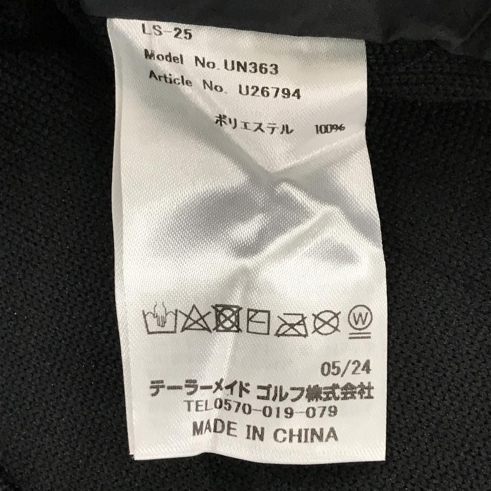 新作アイテムが満載。 超 テーラーメイド 中綿ニットジャケット 黒 身頃中綿 ロゴ白 メンズ L ゴルフウェア モデル TaylorMade