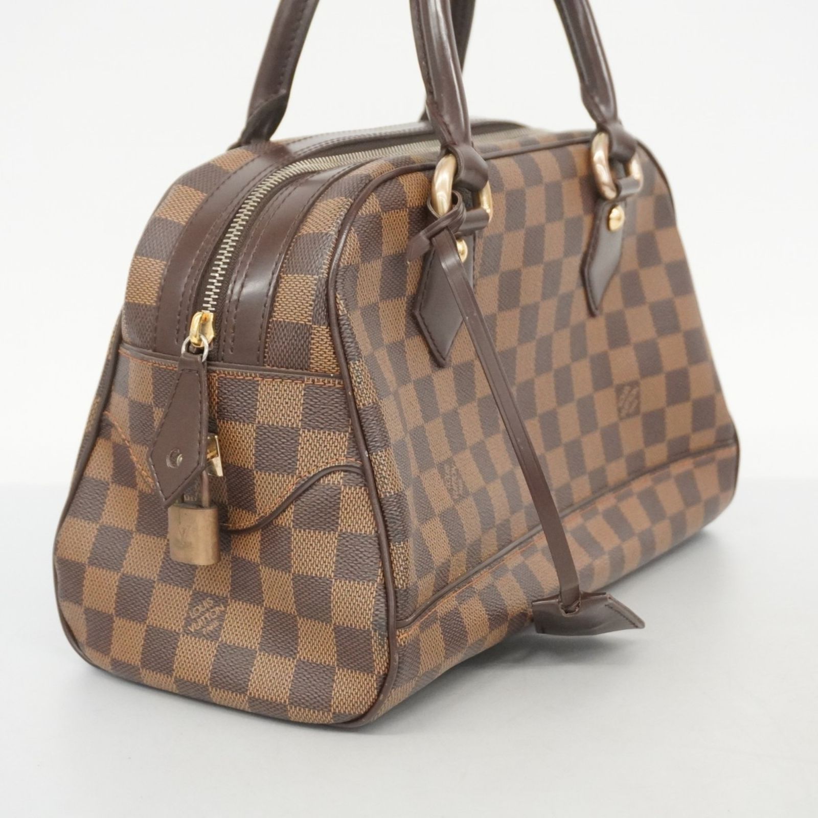 LOUIS VUITTON◆ブルックリンMM_ダミエ・エベヌ_BRW/PVC/BRW LOUIS VUITTON◇ブルックリンMM_ダミエ・エベヌ_BRW⁄ショルダーバッグ