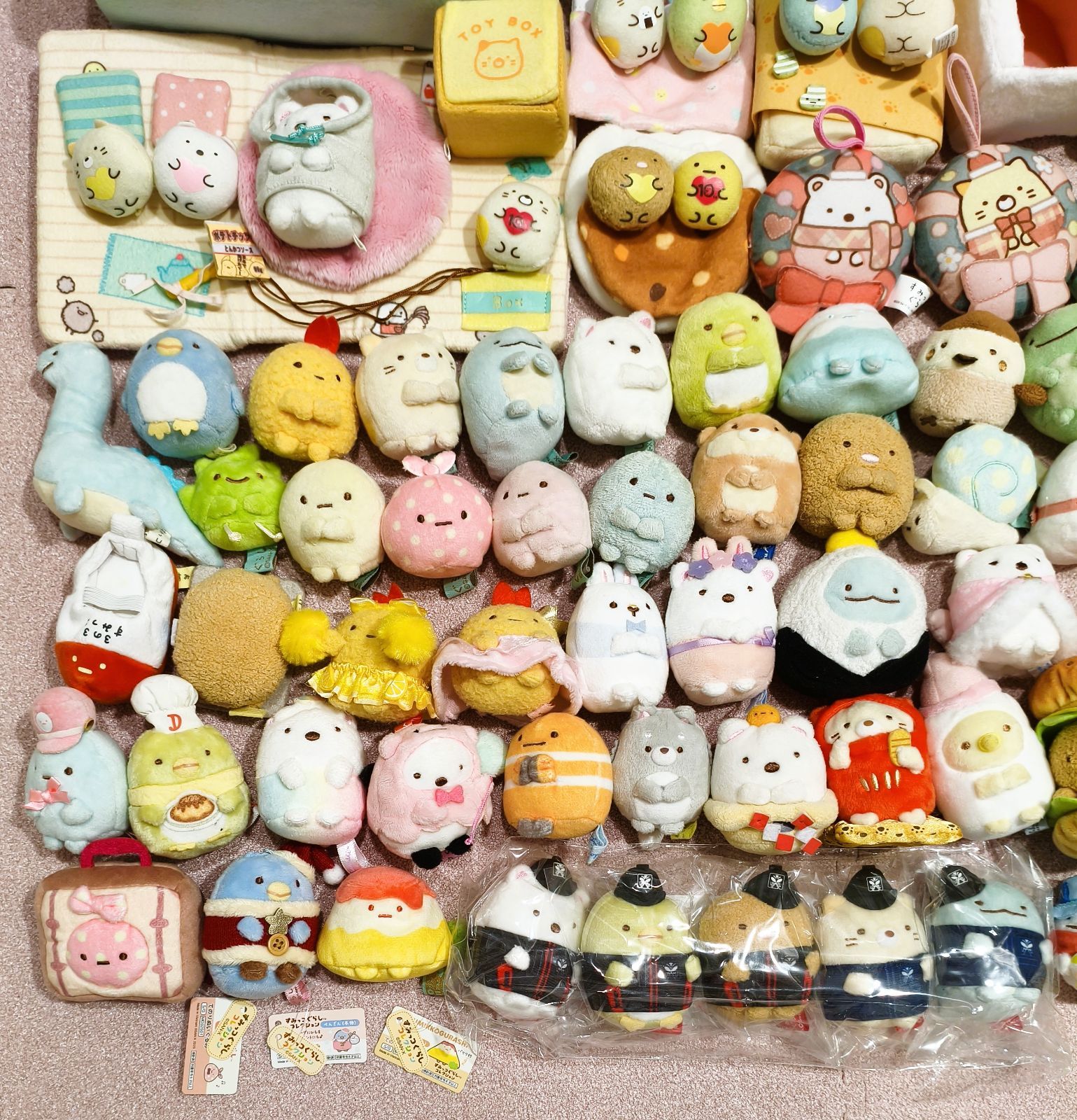 新品　未使用　すみっコぐらし ぬいぐるみ　セット まとめ売り　63個 セット SG063 100体セット すみっコぐらし ぬいぐるみ まとめ売り