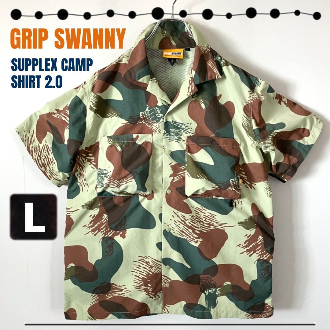 GRIP SWANY SUPPLEX CAMP SHIRT 2.0 グリップスワニー|サプレックスキャンプシャツ GSS-31 ナイロン メンズL 2505M010