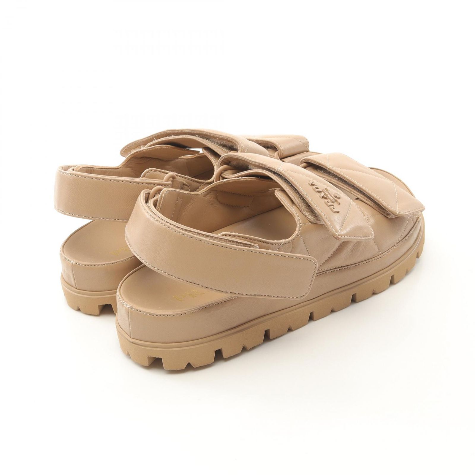 プラダ PRADA サンダル パデッド ナッパレザー 1X721M サンド