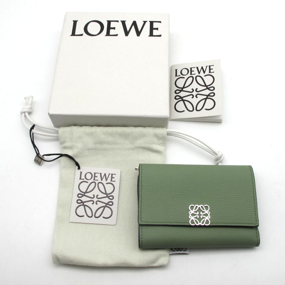 LOEWE ロエベ 三つ折り財布 アナグラム バーティカル ウォレット LOEWE ロエベ 三つ折り財布 アナグラム バーティカル ウォレット