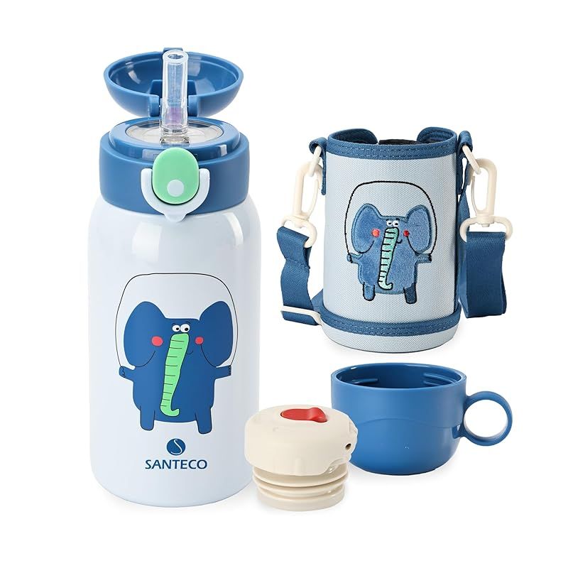 在庫セール】SANTECO 水筒 MARA 魔法瓶 550ML 子供用 ストロー