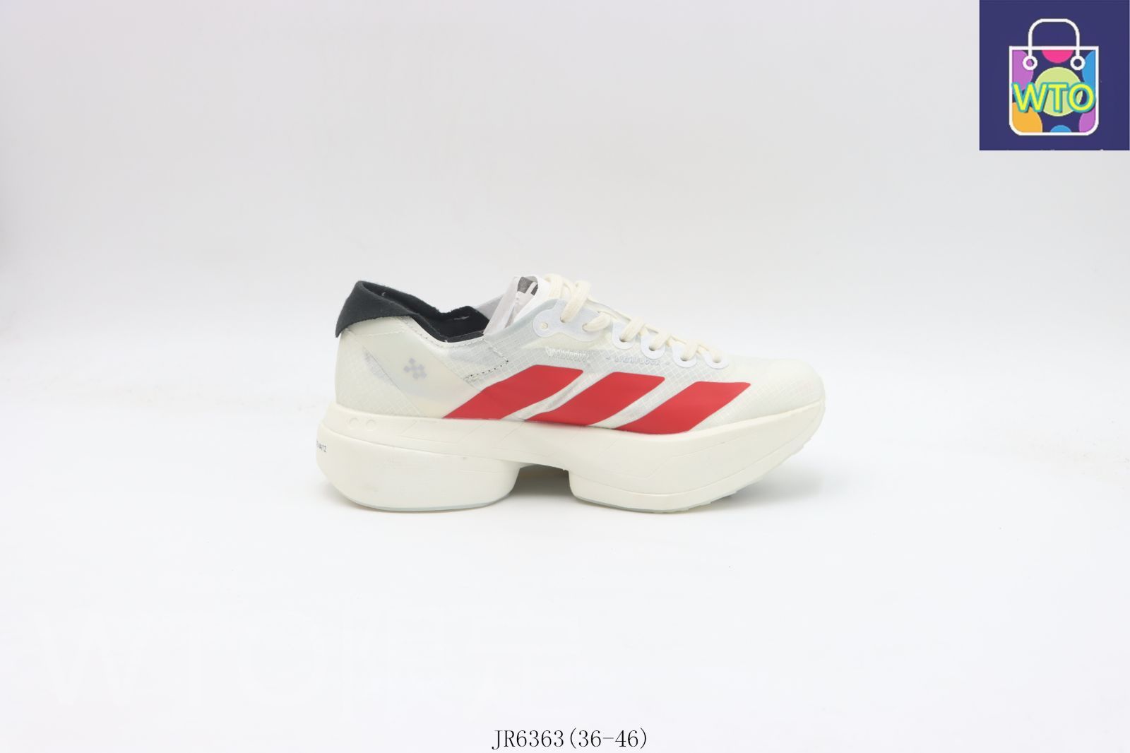 今日 Adidas アディダス ランニングシューズ ホワイトレッド JR6363-WTO輸入1
