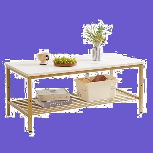 収納付き おしゃれ センターテーブル 高さ調節 リビングテーブル 90x45x38cm 低い 大理石風 ゴールド 机 チャブ台 一人暮らし YD-TM001G テーブル ローテーブル Aibiju