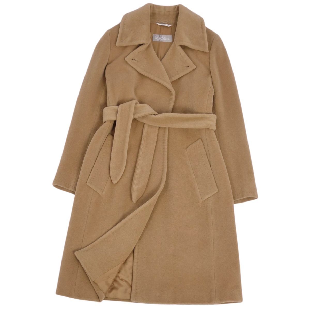 美品 マックスマーラ Max Mara コート ロングコート ウール アンゴラ