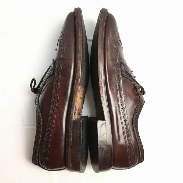 70s-80s?Vintage☆Kinco ロングウイングチップ ビジネスシューズ 