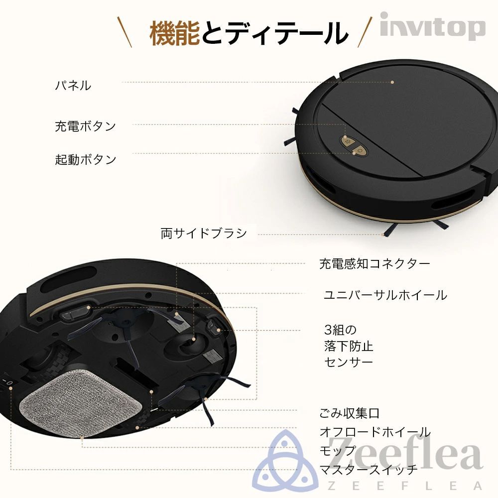 小型 床拭きロボット