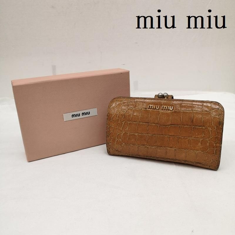 MIU MIU - 新品未使用♡miumiu♡チェリーがま口財布♡アイボリー
