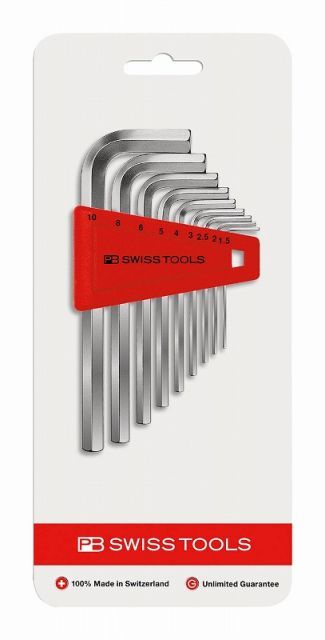PBスイスツールズ六角レンチセット【ミリ】210H-10CN(PB SWISS TOOLS)