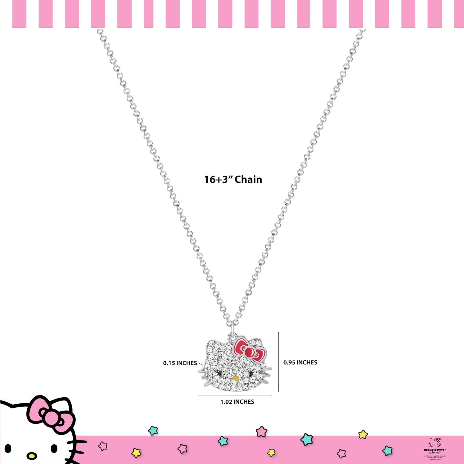 Hello Kittyハローキティ サンリオ ガールズ パヴェペンダント