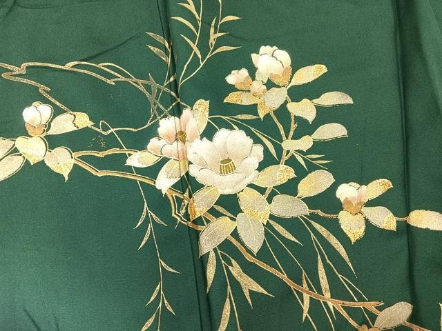 平和屋着物●訪問着　絞り　枝椿　金銀彩　正絹　逸品　未使用　DAAV6707ps 平和屋着物○訪問着 絞り 枝椿 金銀彩 正絹 逸品 未使用 DAAV6707ps