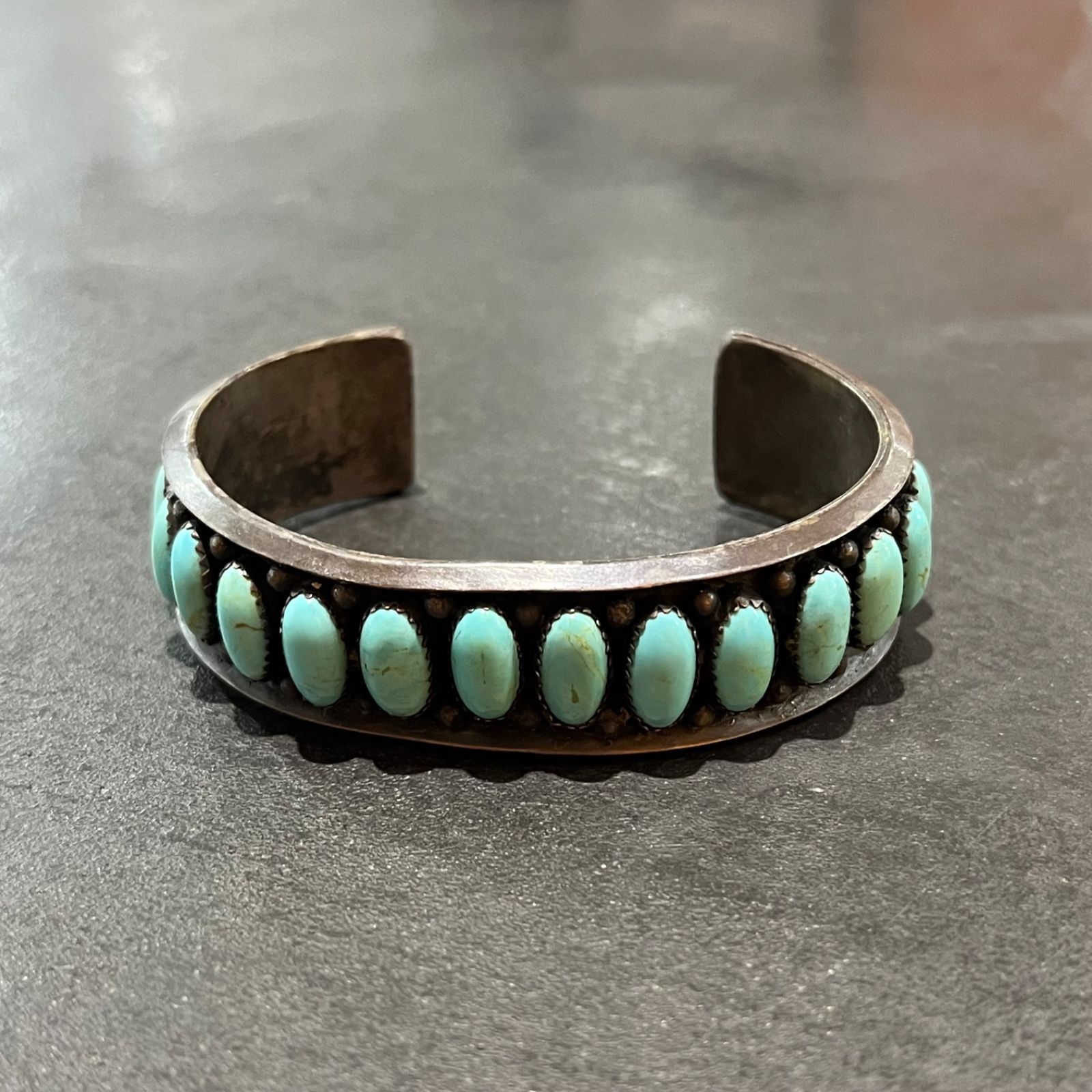 INDIAN JEWELRY ナバホ族 シルバー&ターコイズ バングル