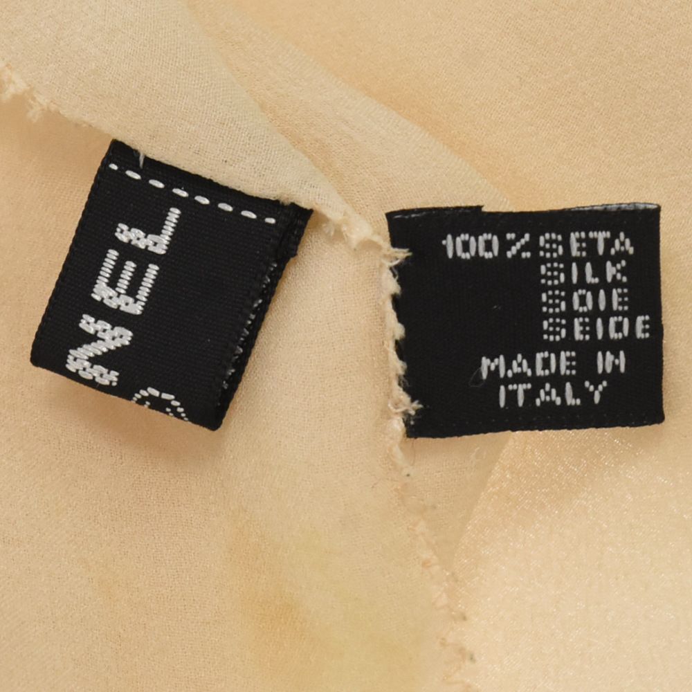 CHANEL (シャネル) ココマーク シルク 大判スカーフ ストール