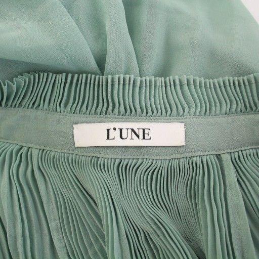 リュンヌ L'UNE シャツ ブラウス チュニック丈 長袖 ボウタイ