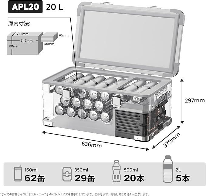 10 12まで APL20 ポータブル冷蔵庫 20L ICECO メーカー保証付
