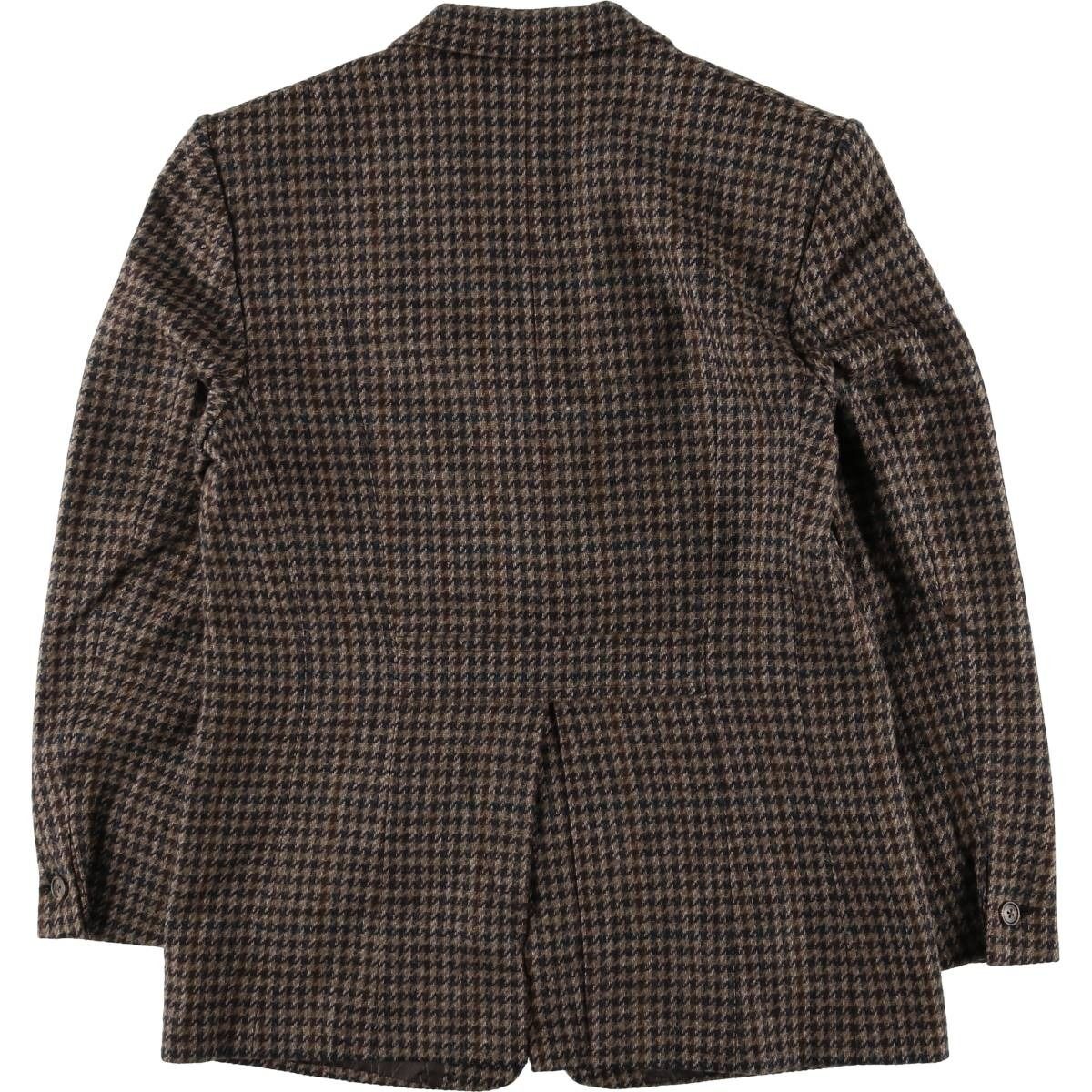 【日本製】 バーバリーロンドン テーラードジャケット 38 チェック柄ブラウン♪ BURBERRY - バーバリーズ 三陽商会 日本製 チェック柄 リネン