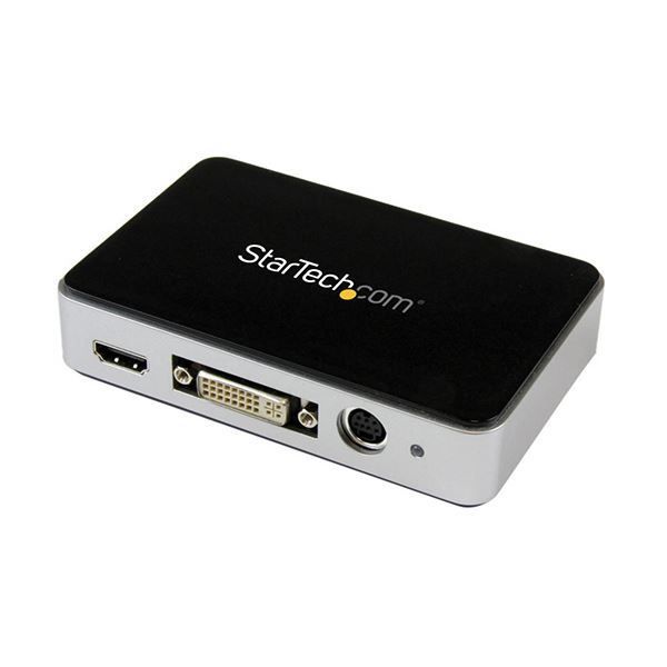 StarTech.com USB3.0接続ビデオキャプチャーユニット HDMI DVI VGA コンポーネント対応1080p 60fps USB3HDCAP 1台