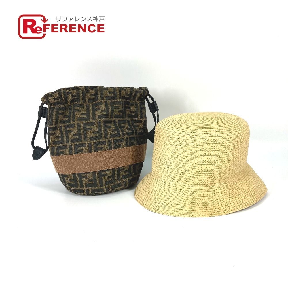 FENDIバケットハット FENDI フェンディ ハット AIJE RAFFIA BUCKET Hat バケット
