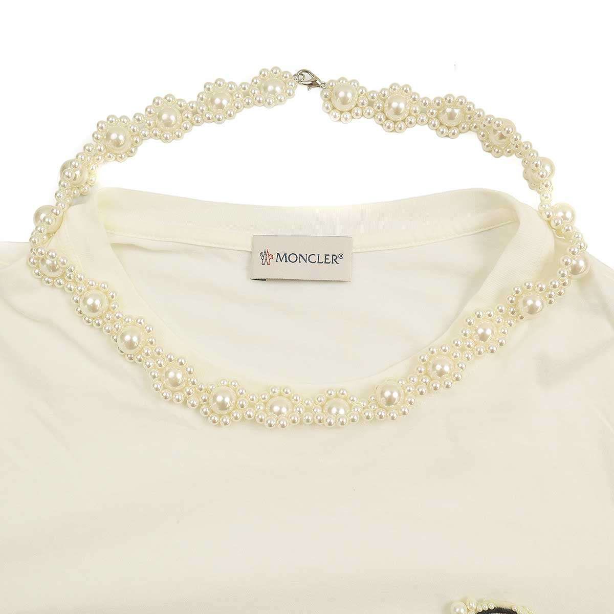 MONCLER SIMONE ROCHA パールデザイン ロングスリーブトップス MONCLER SIMONE ROCHA パールデザイン ロングスリーブトップス