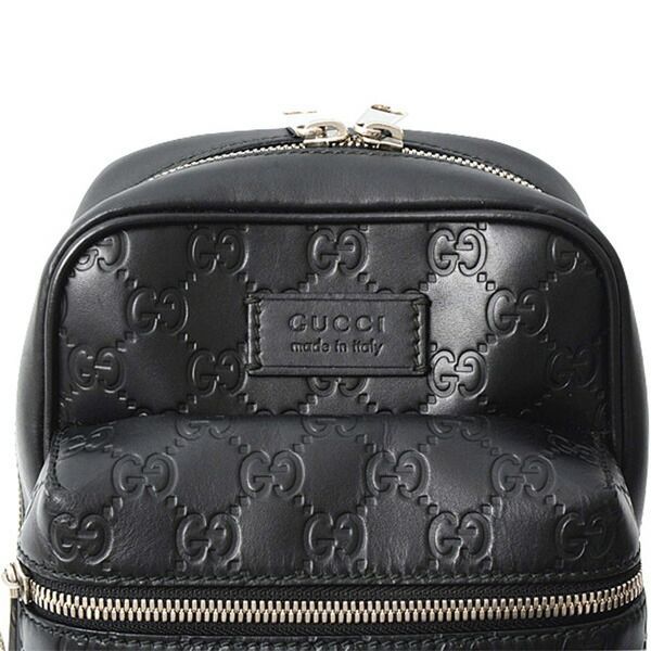 グッチ バッグ メンズ クロスボディバッグ グッチシマ ブラック GUCCI