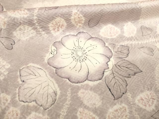 平和屋着物○訪問着 辻が花 絞り エ霞花文 正絹 逸品 未使用