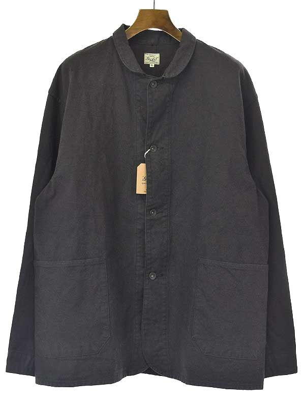 GOLD ゴールド 22SS COTTON / SILK NEP TWILL RAILOAD JACKET シルクネップツイールレールロードジャケット ブラック サイズ：XL
