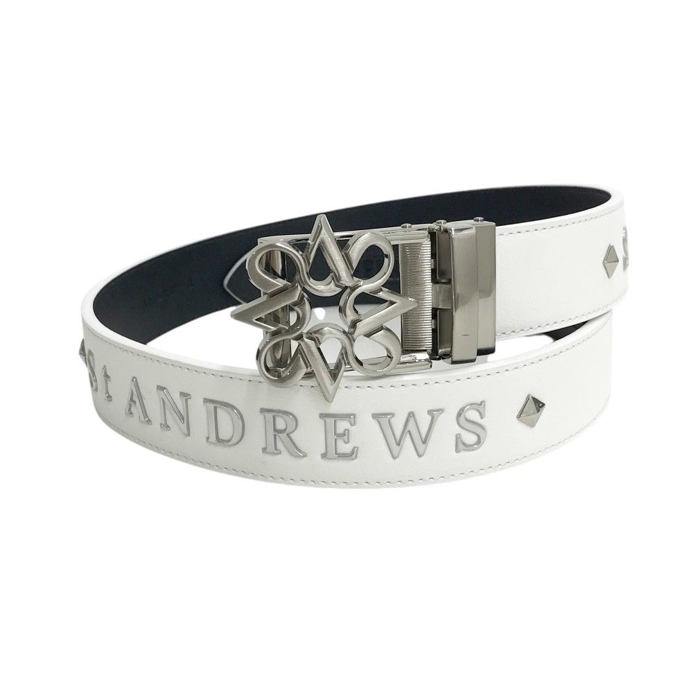 美品 St ANDREWS セントアンドリュース レザーベルト ゴルフカジュアル 美品 St ANDREWS セントアンドリュース レザーベルト ゴルフカジュアル