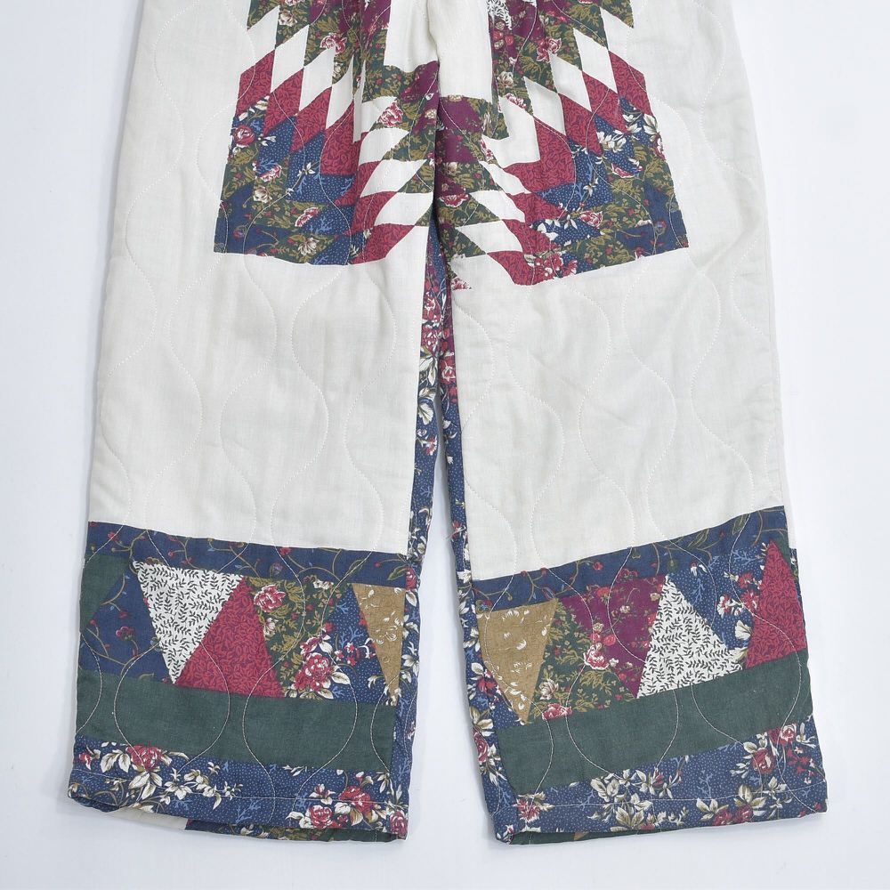 リメイクパンツ 再構築 フレア パッチワーク おしゃれ ワイド vol.82 PATCHWORK FLARE DENIM 【BLUE】 | SHIKITARI