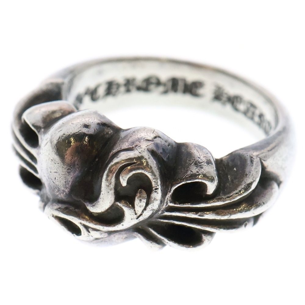 CHROME HEARTS クロムハーツ FLRL CRS HRT フローラルハート シルバーリング 19号
