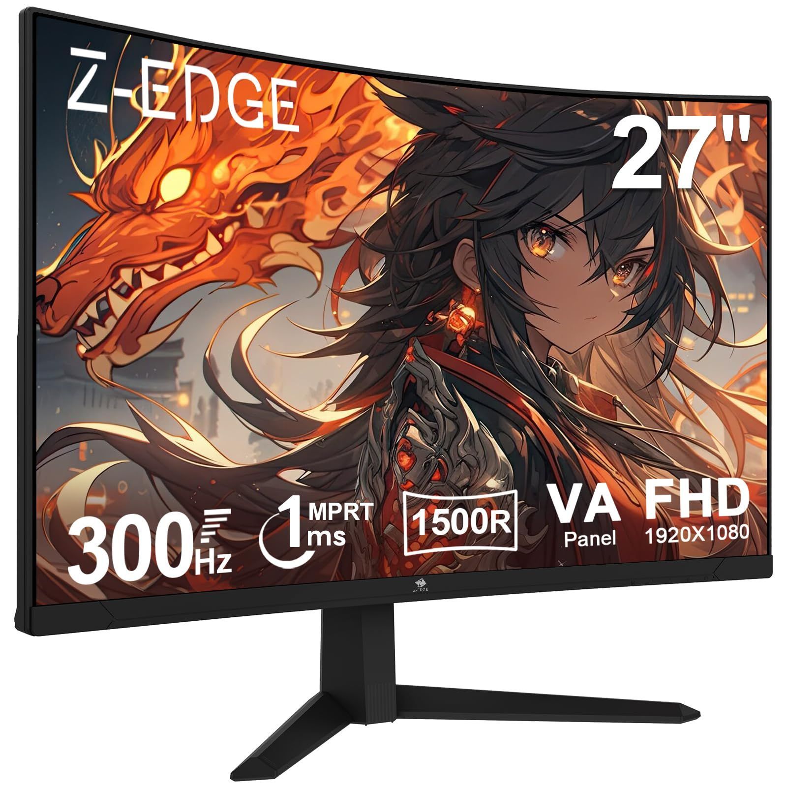 在庫処分】Z-Edge 湾曲ゲーミングモニター Z 300Hz 27インチ 1ms