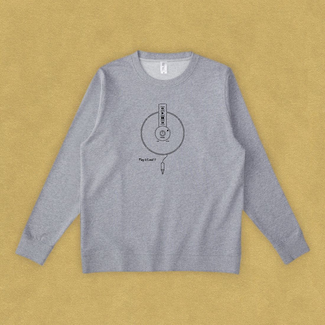 グラフィックスウェット　Play it Loud White -Sweat-