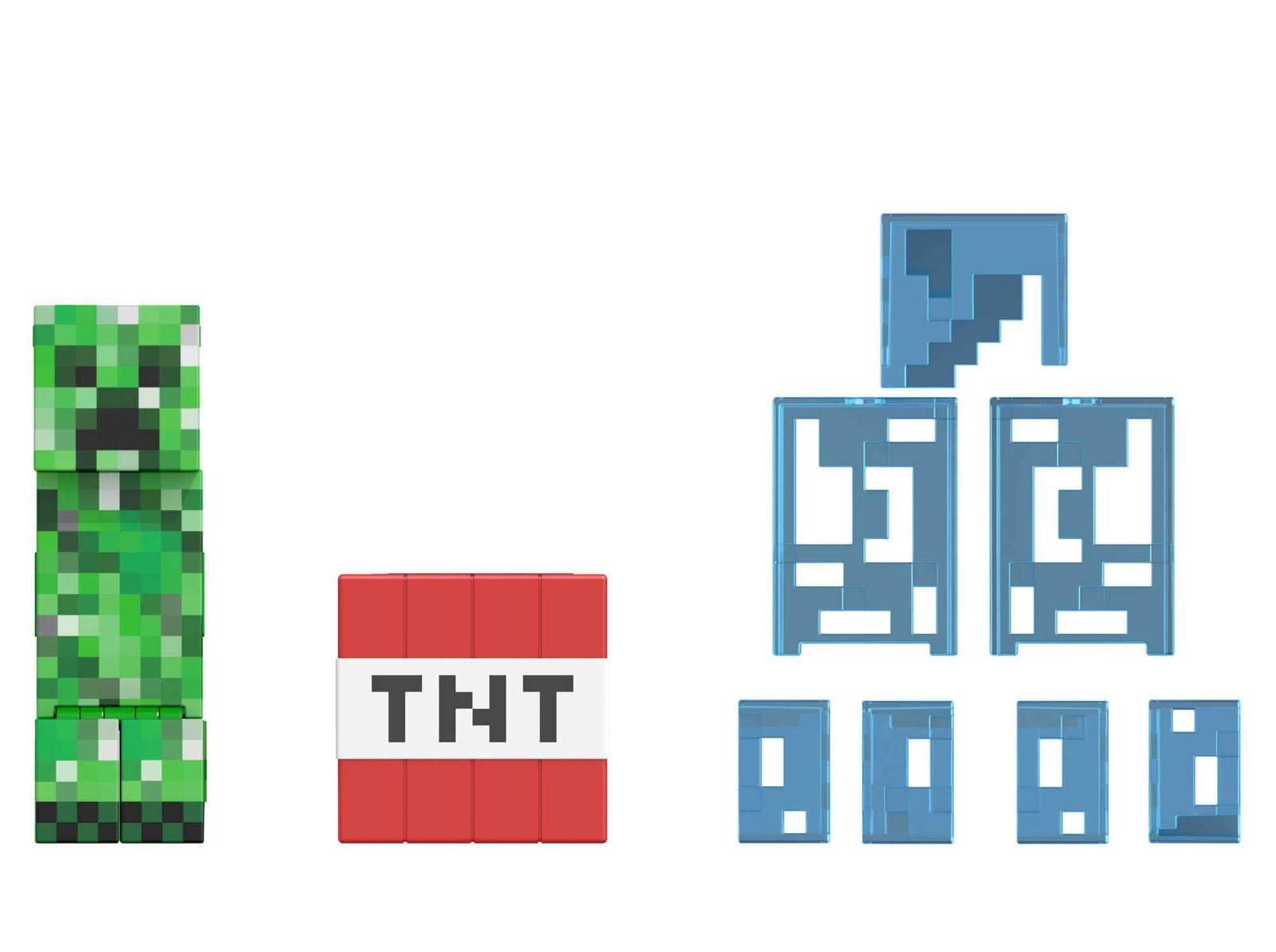 Minecraft ダイヤモンドレベルクリーパー 5.5インチ コレクターアクションフィギュア ダイカストアクセサリー付き 大人ファン-キッズ向けコレクションギフト 6歳以上