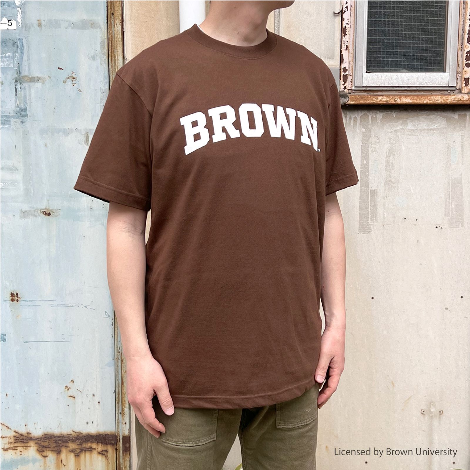 BROWN大学 カレッジプリントTシャツ カレッジ ロゴ アメカジ アイビー