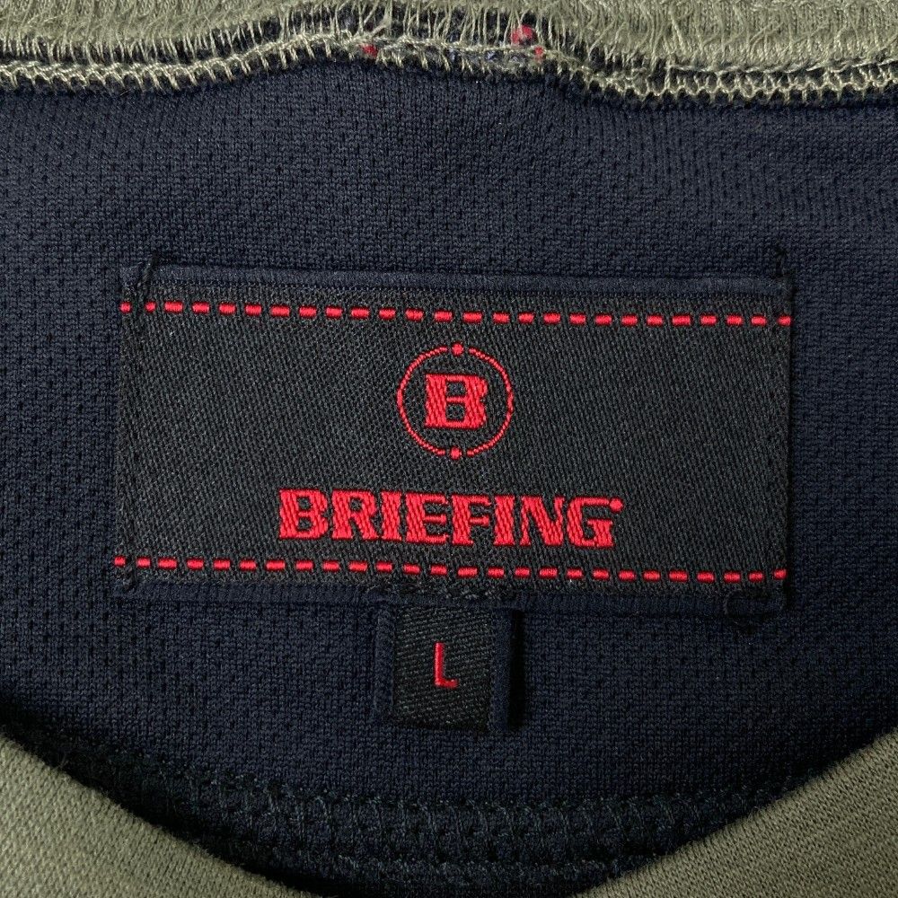 サイズ：上/下 L BRIEFING GOLF ブリーフィング セットアップ カーキ系