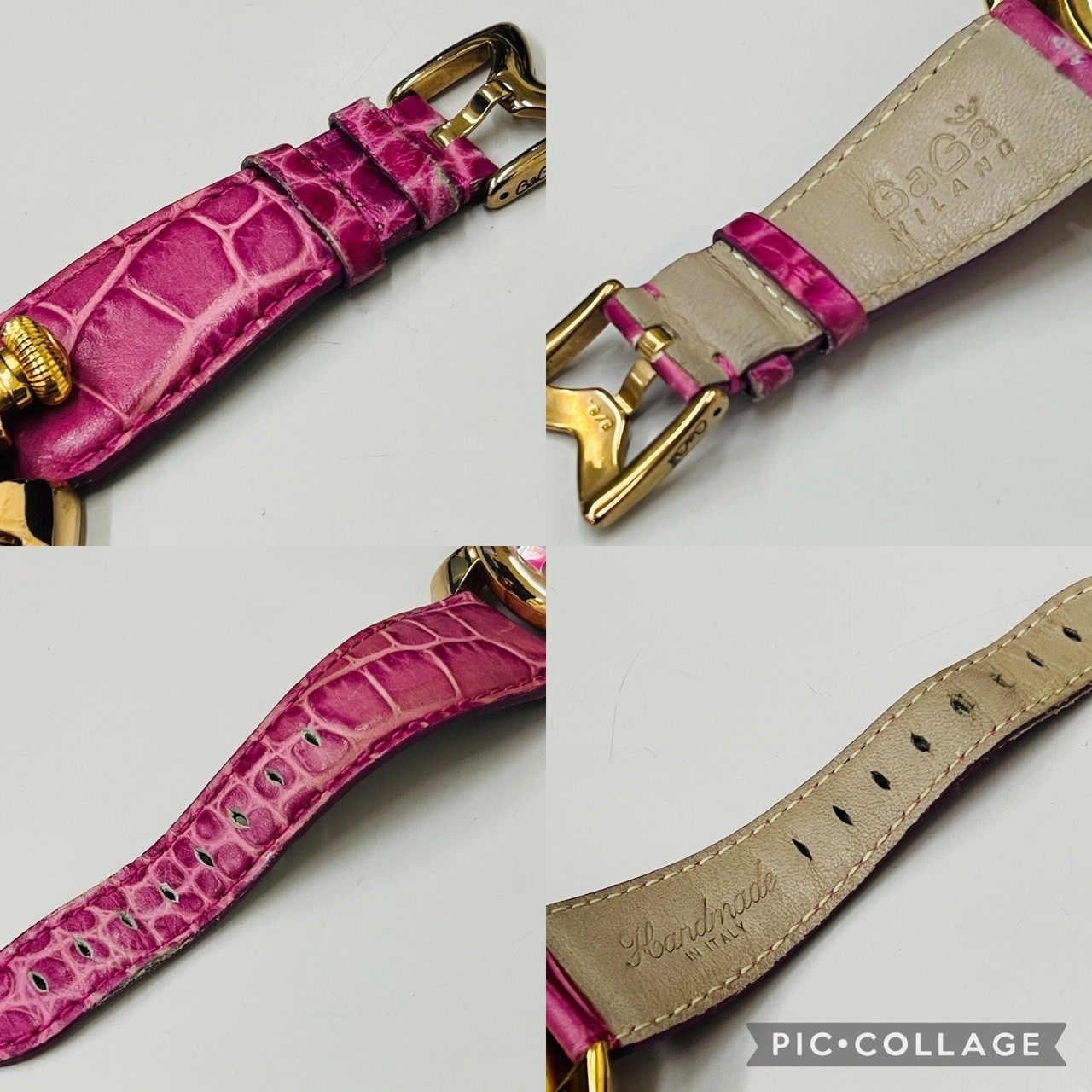 GaGa MILANO ガガミラノ マヌアーレ48MM 5010.MOSAICO.1S ピンク 