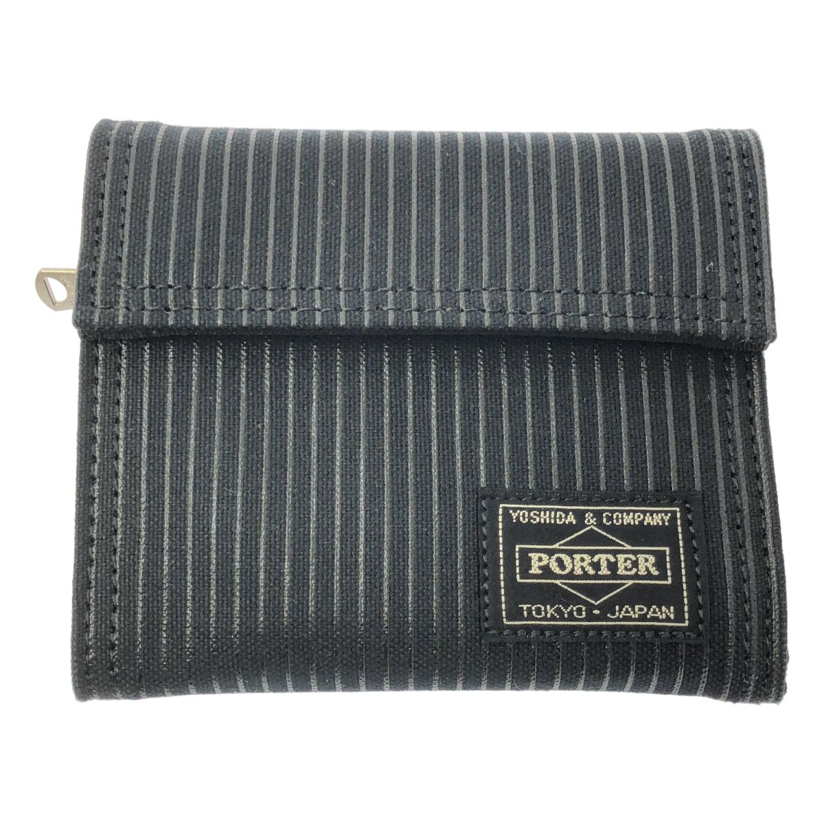 PORTER | ポーター | DRAWING ドローイング ストライプ 三つ折り財布 | 未分類 | ブラック | メンズ