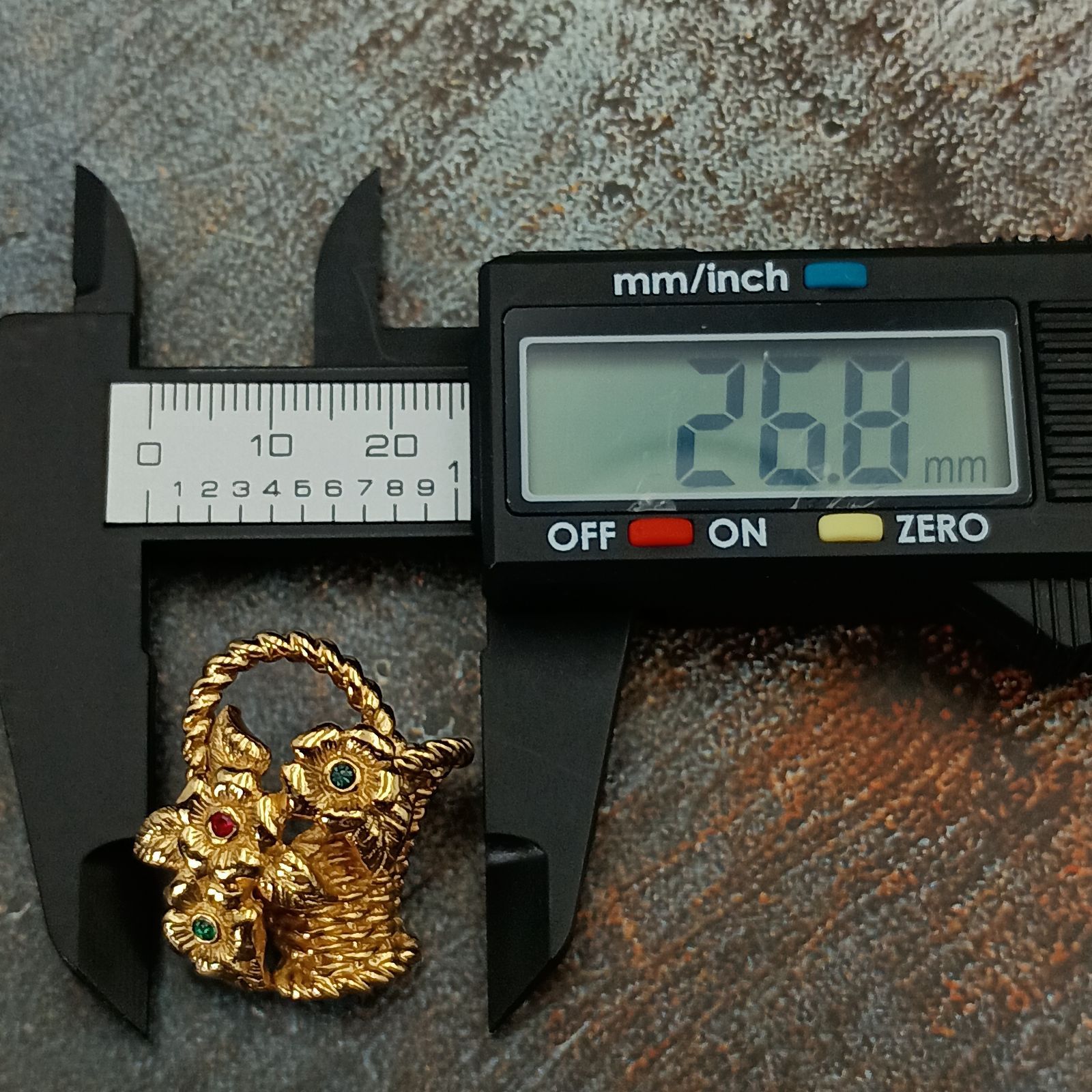 希少 Christian Dior ディオール ブローチ フラワーバスケット