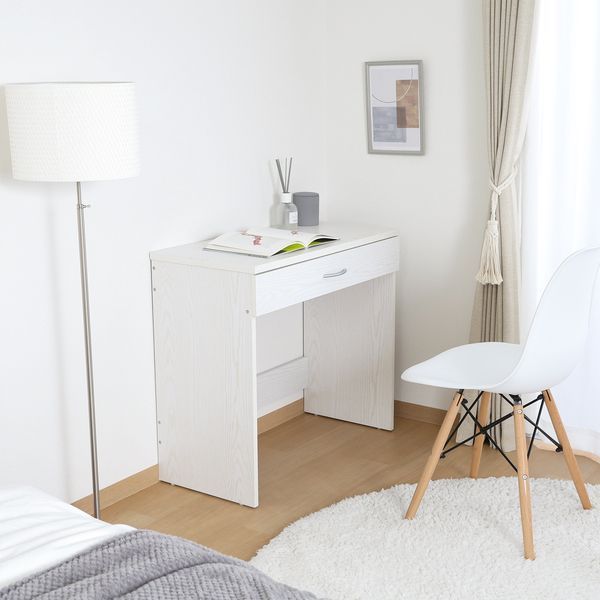 引き出し付きデスク オークホワイト 組立品 代引不可 WWW_KANDAIZUMI_COM