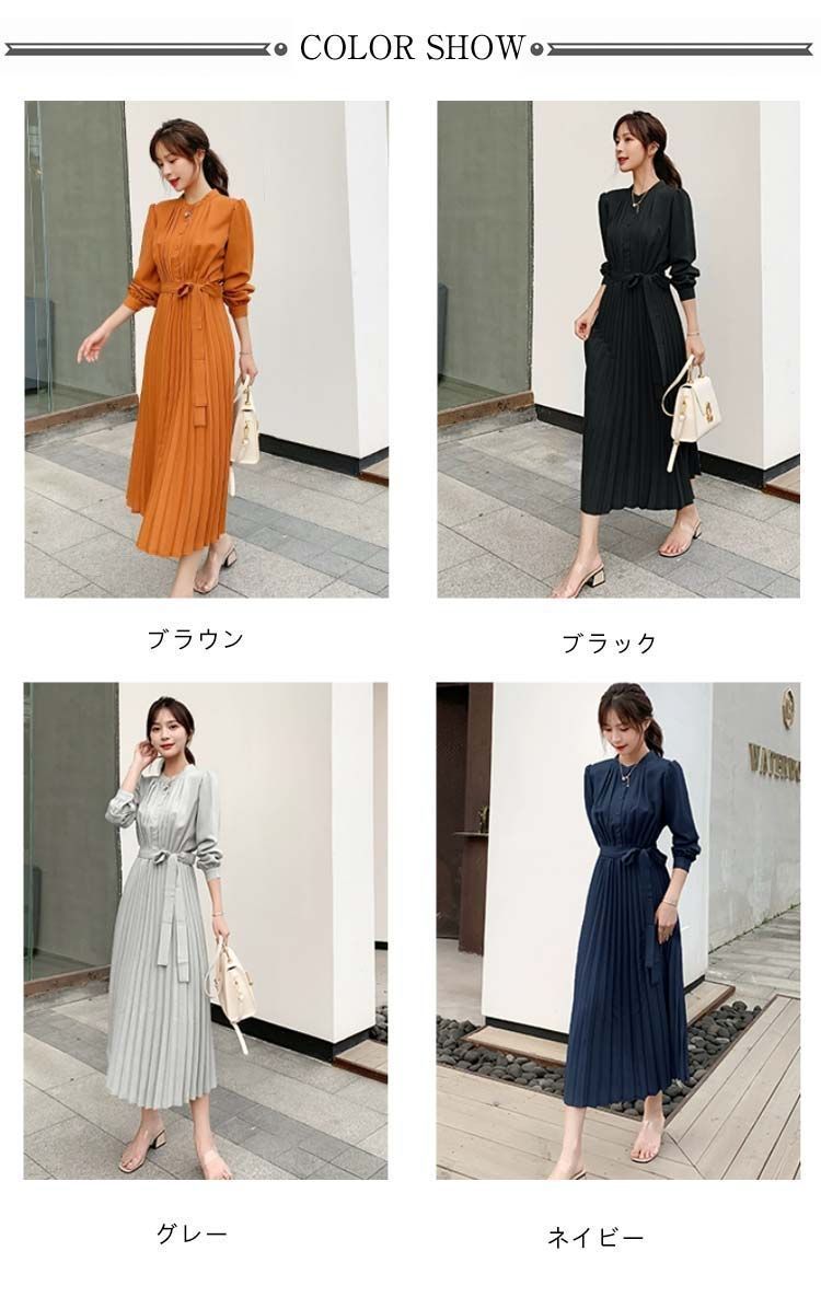 プリーツワンピース レディース