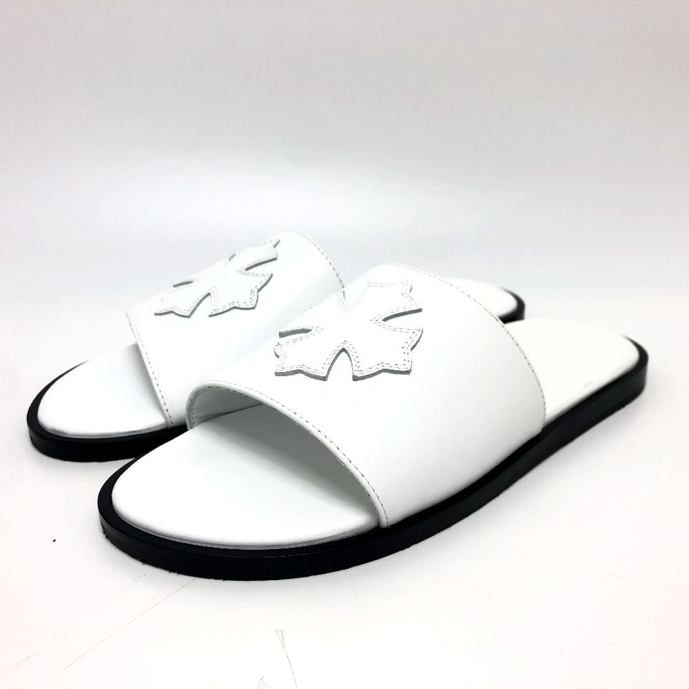 CHROME HEARTS クロムハーツ サンダル クロスパッチ レザー