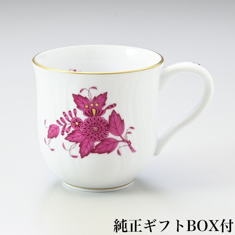新品 ヘレンド マグカップ アポニーピンク APシリーズ マグ 洋食器 200ｍl 手描き 1739000 AP 01739000-AP