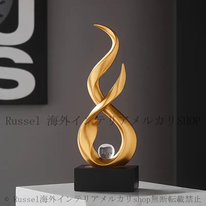 抽象的 モダン アート オブジェ 約130cm 抽象的モダンアートオブジェ約