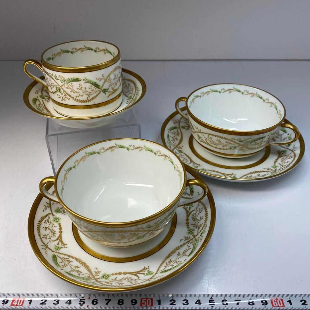 リチャードジノリ スカラ カップ＆ソーサー3点 東Y6-0410