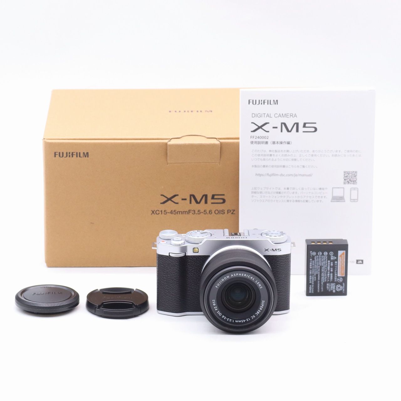 【ショット数601】富士フイルム X-M5 レンズキット シルバー ショット数601】富士フイルム X-M5 レンズキット シルバー - メルカリ